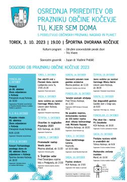 Vabilo na prireditve ob prazniku občine Kočevje